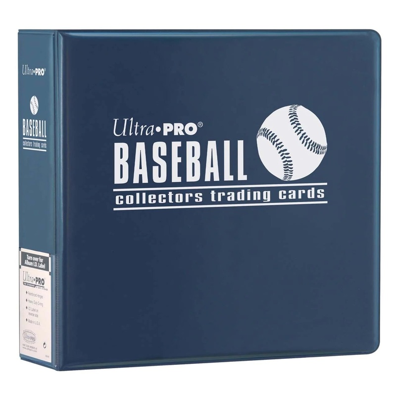 3" Baseball Trading Card Album, Blue