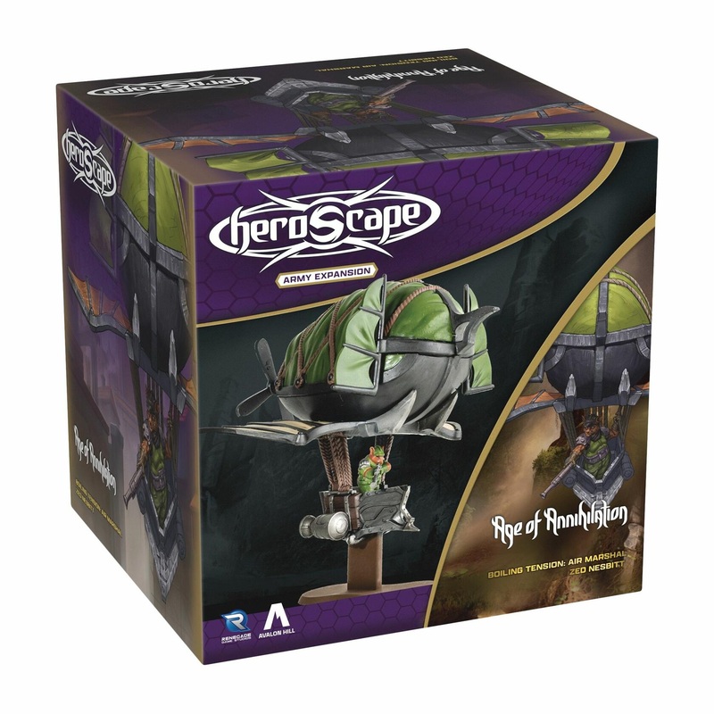 Heroscape: Age of Annihilation Air Marshal Zed Nesbitt Army Expansion (UNPAINTED)
