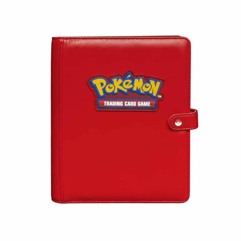 Premium Red 4-Pocket Snap Binder for Pokemon