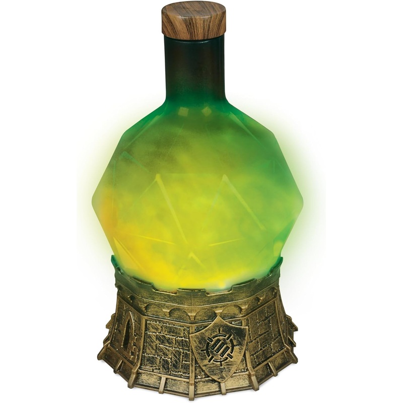 Sorcerer's Potion Light with Swirling Mystical Brew (Green)