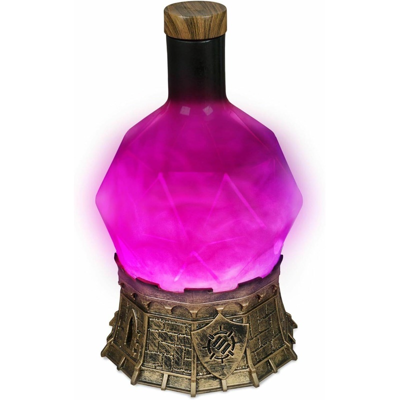 Sorcerer's Potion Light with Swirling Mystical Brew (Purple)