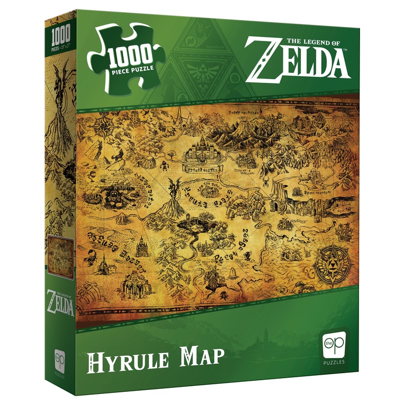 The Legend of Zelda Hyrule Map Jigsaw Puzzle, 1000-Pieces