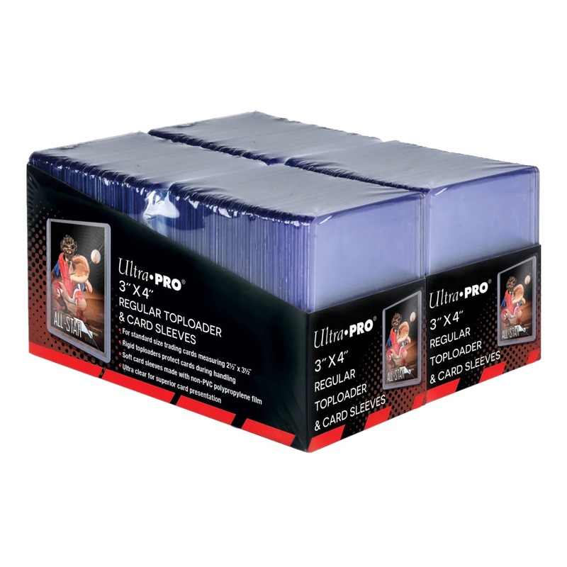 3" x 4" Clear Regular Toploaders and Soft Sleeves Bundle (200 count)