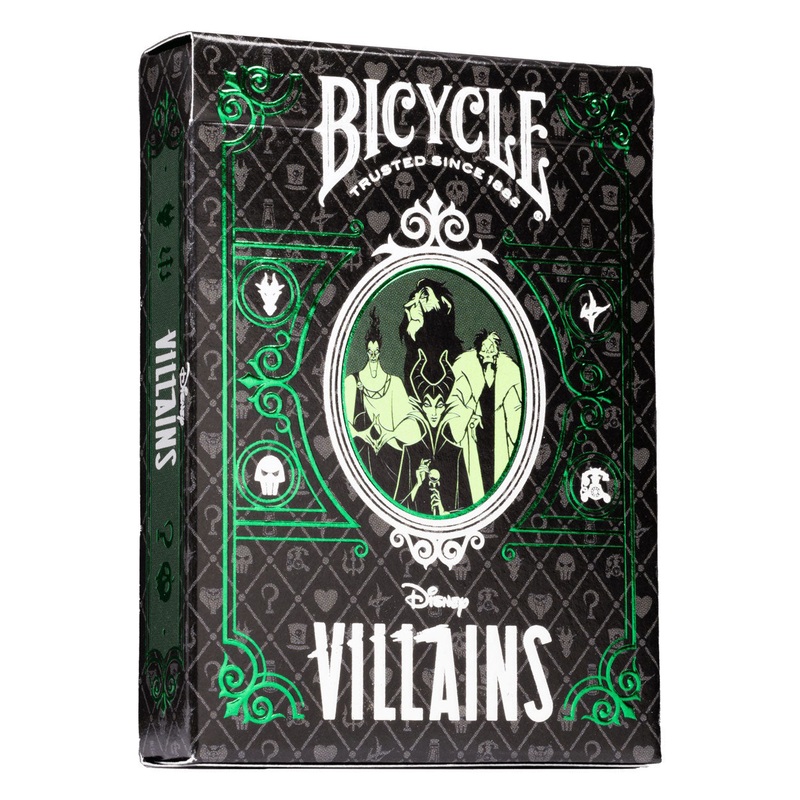 Bicycle Disney Villains Playing Cards, Green