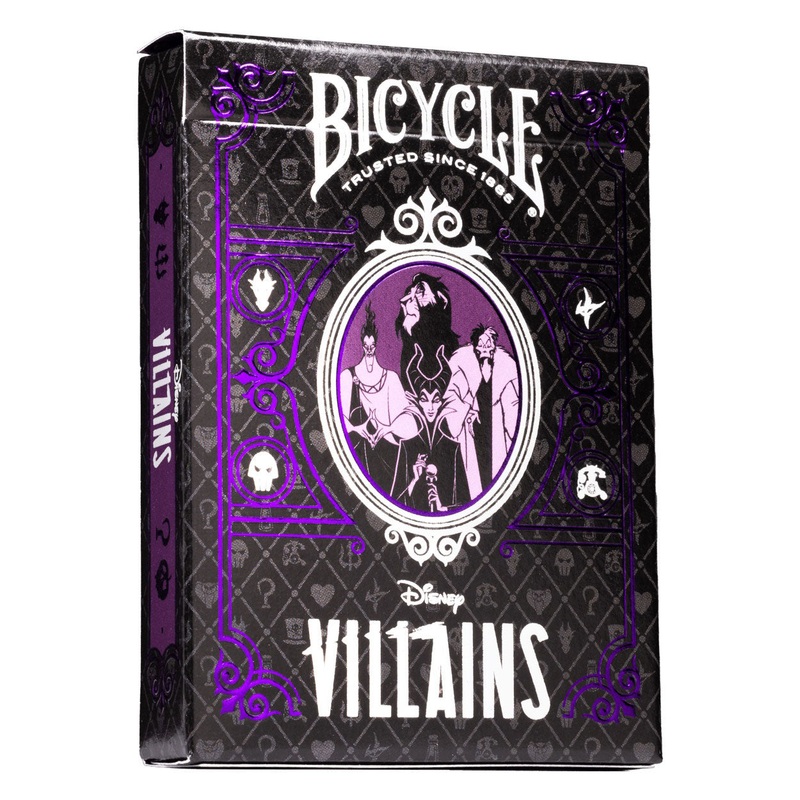 Bicycle Disney Villains Playing Cards, Purple