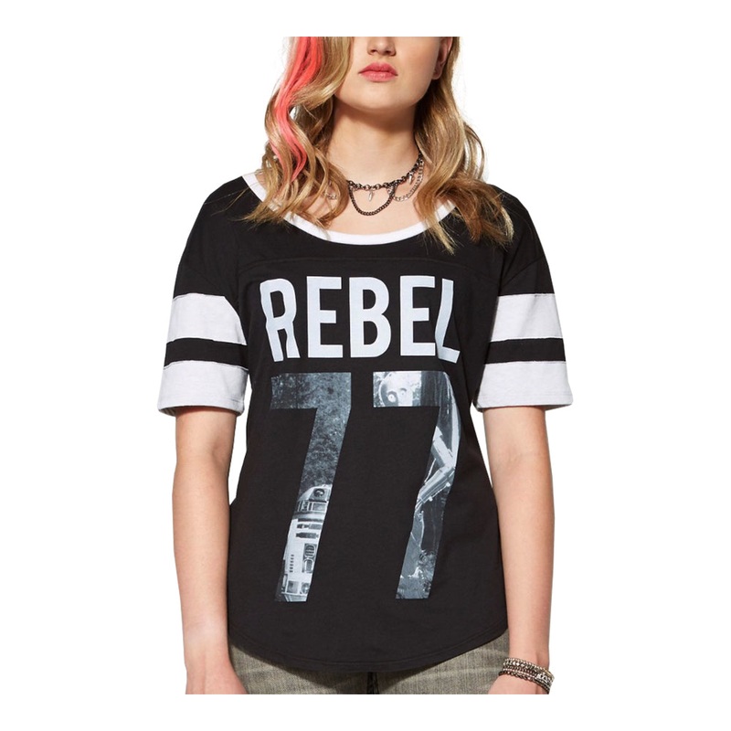 Star Wars Rebel 77 Junior's Black Shirt