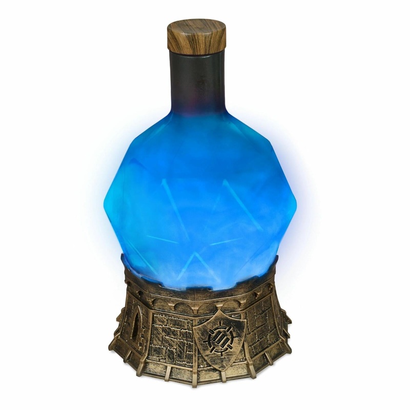 Sorcerer's Potion Light with Swirling Mystical Brew (Blue)