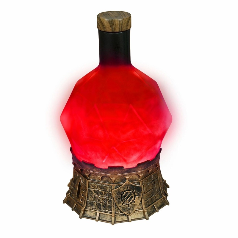Sorcerer's Potion Light with Swirling Mystical Brew (Red)