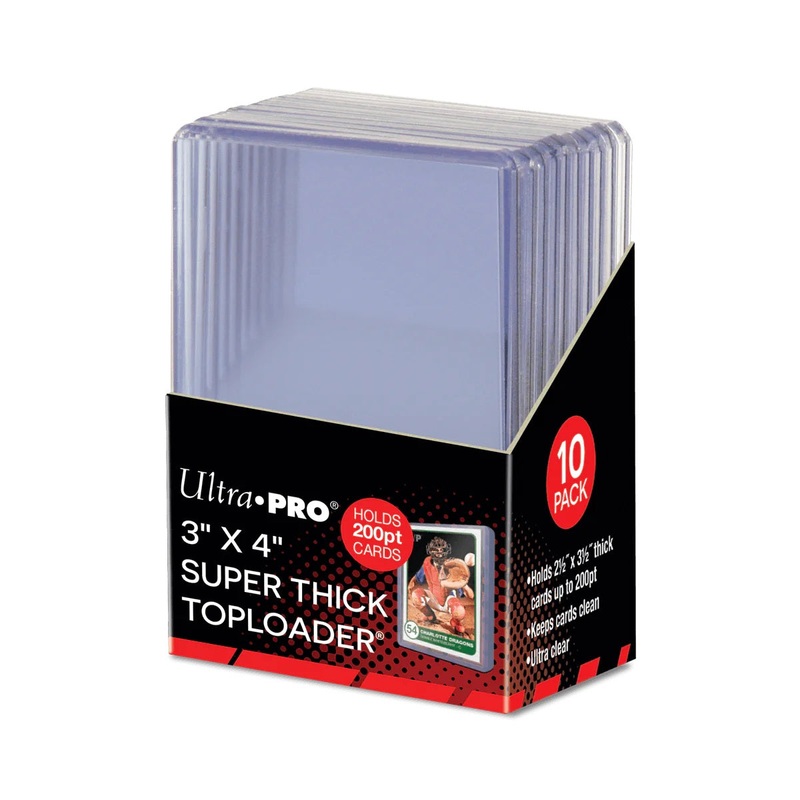 3" x 4" Super Thick 200PT Toploaders (10ct)