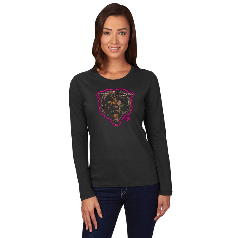 Chicago Bears Strive For Progress II Camo Women's Long Sleeve Shirt