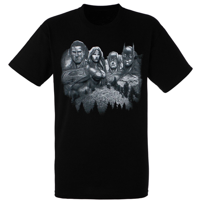 DC Comics Mount Justice Men's Black Shirt