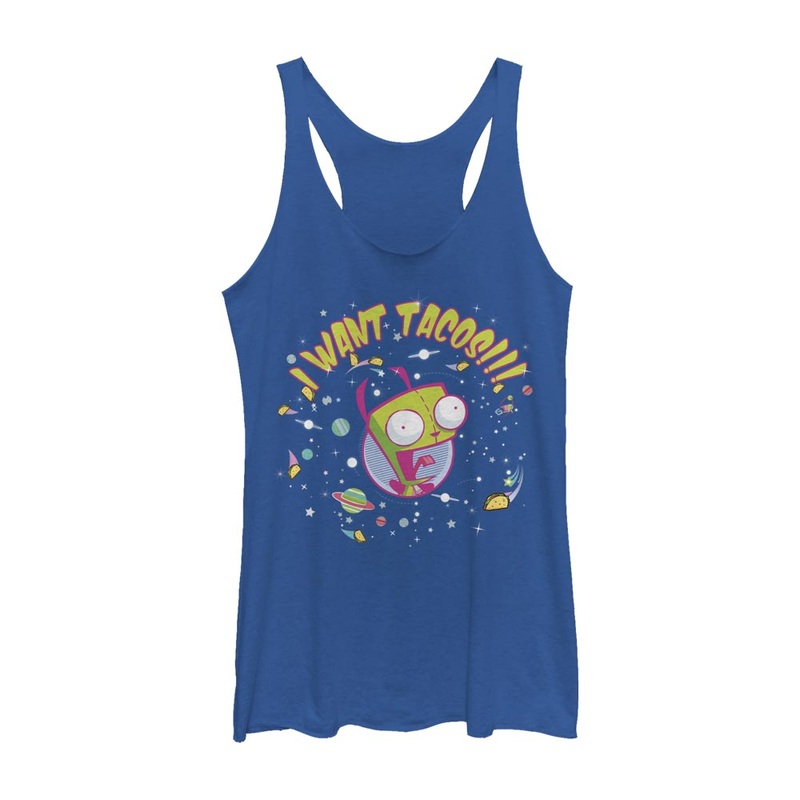 Invader Zim I Want Tacos Junior's Tank Top