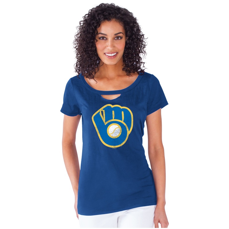 Milwaukee Brewers Women's Blue Team Spirit Tee