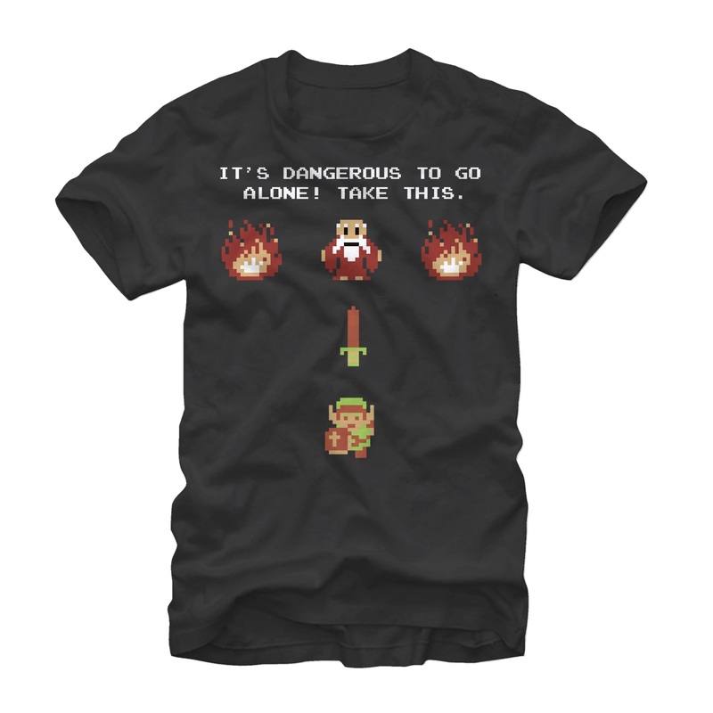 Nintendo Be Prepared Men's Black Shirt