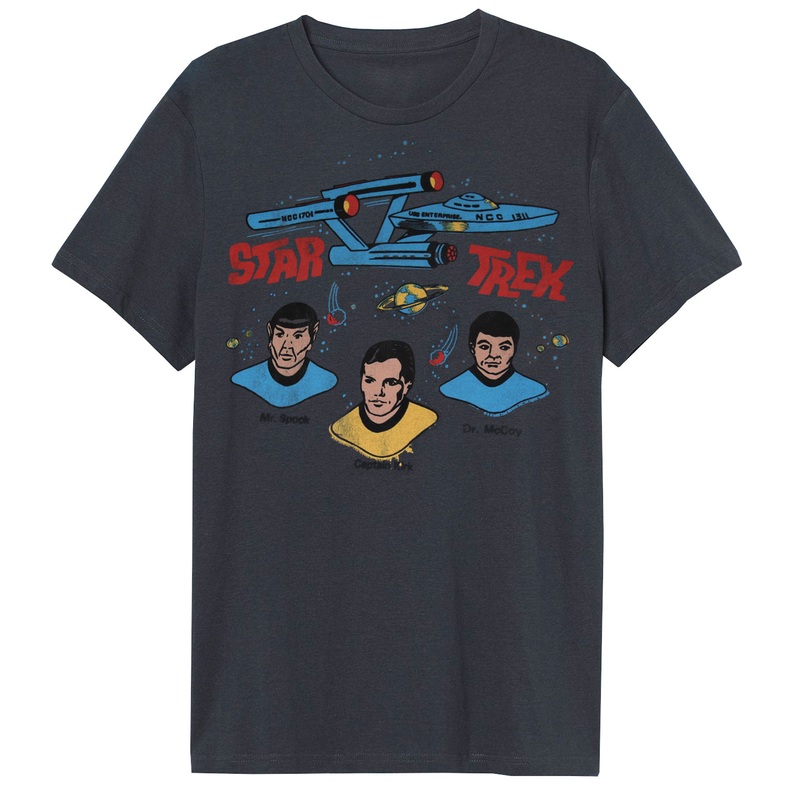 Star Trek Captain Kirk, Mr. Spock, & Dr. McCoy Men's T-Shirt