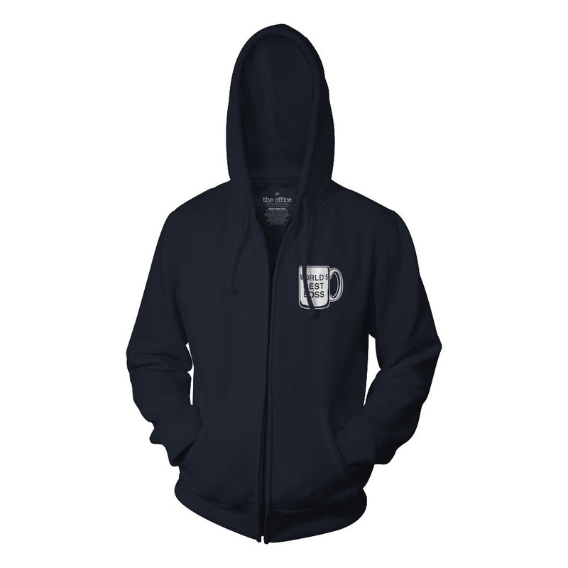 The Office World's Best Boss Full Zip Fleece Hoodie
