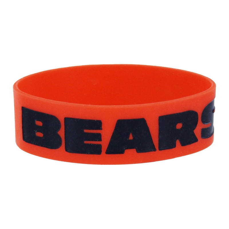 Chicago Bears Wordmark Bulk Bandz Bracelet, X-Large