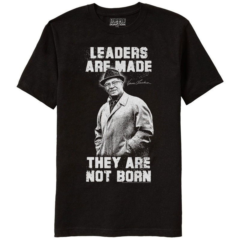 Green Bay Packers Vince Lombardi Leaders Aren't Born Men's Black T-Shirt