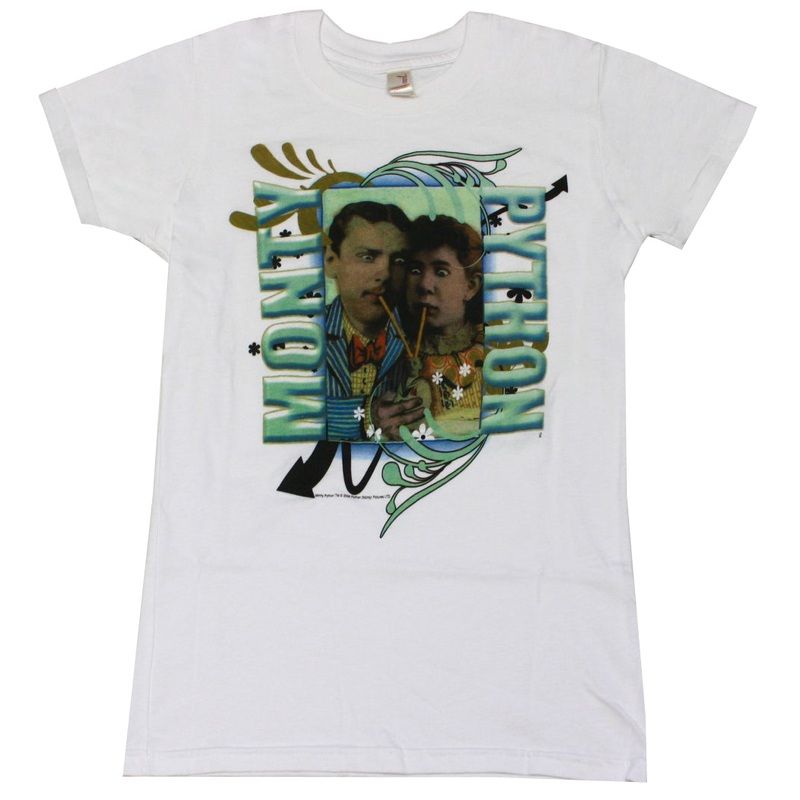 Monty Python Couple Drinking Juniors T-Shirt