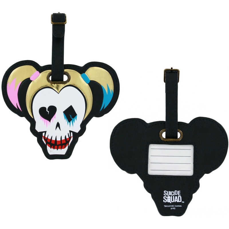 Suicide Squad Harley Quinn PU Luggage Tag