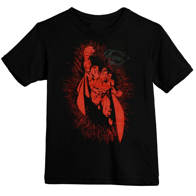 Superman Flying Train Youth (8-20) T-Shirt
