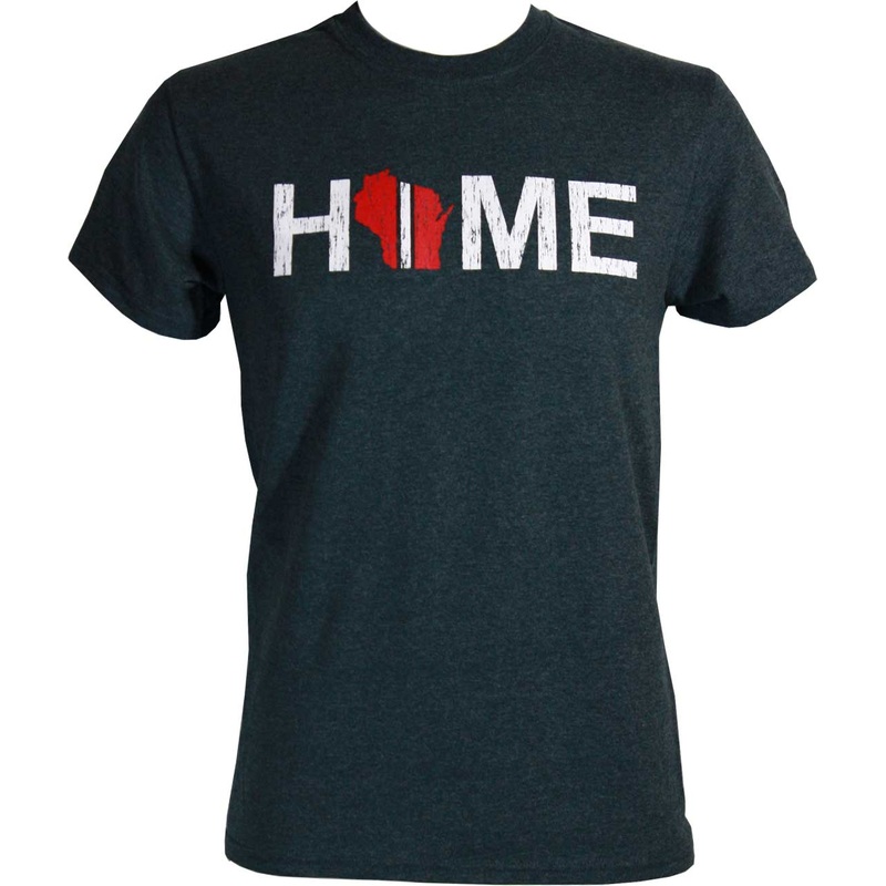 Wisconsin Badgers Home Men's Heather Grey Shirt