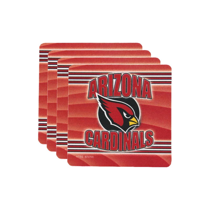 Arizona Cardinals End Zone Four Piece Foam Coaster Set