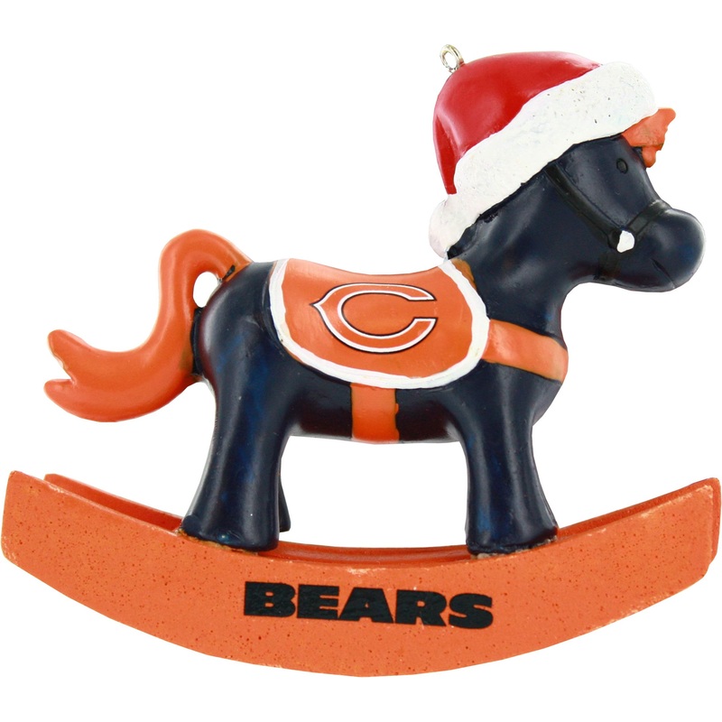 Chicago Bears Resin Rocking Horse Ornament