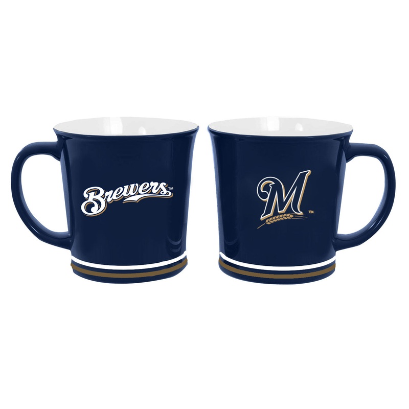 Milwaukee Brewers 15 Ounce Sculpted Mug