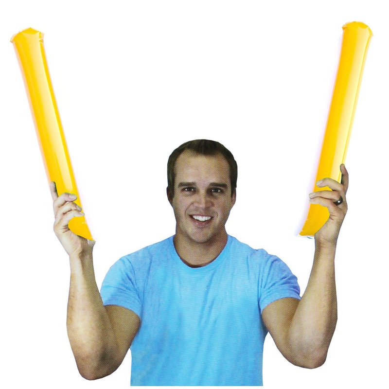 Sports Novelties Gold Spirit Stix - 2 Pack
