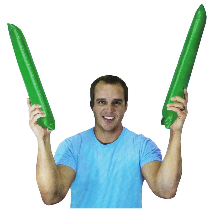 Sports Novelties Green Spirit Stix - 2 Pack