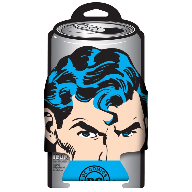 Superman Face Die-Cut Can Cooler