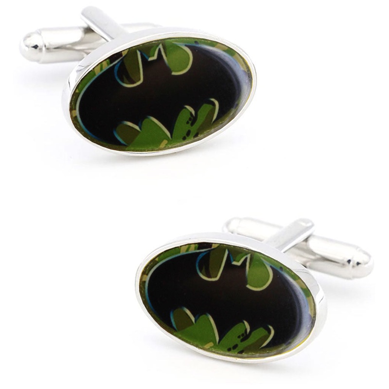 Batman Logo Camouflage Cufflinks