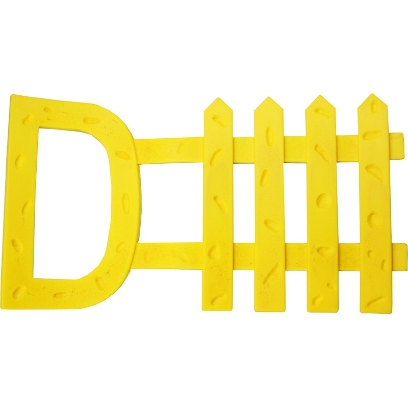 Cheesy D-FENCE Polyurethane Sign