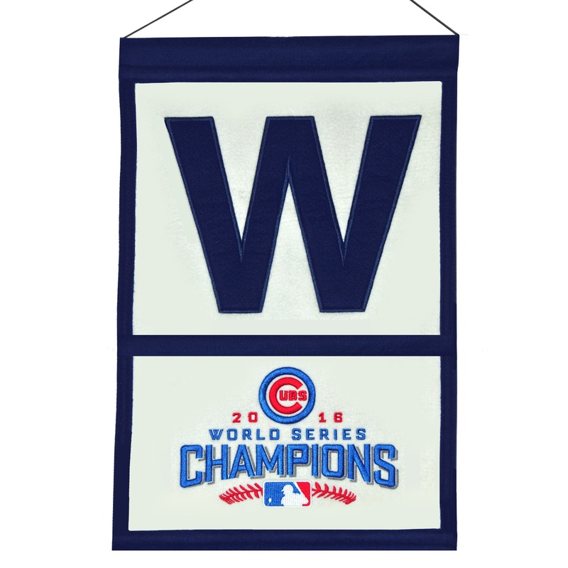Chicago Cubs 2016 World Series Champions Wool Banner