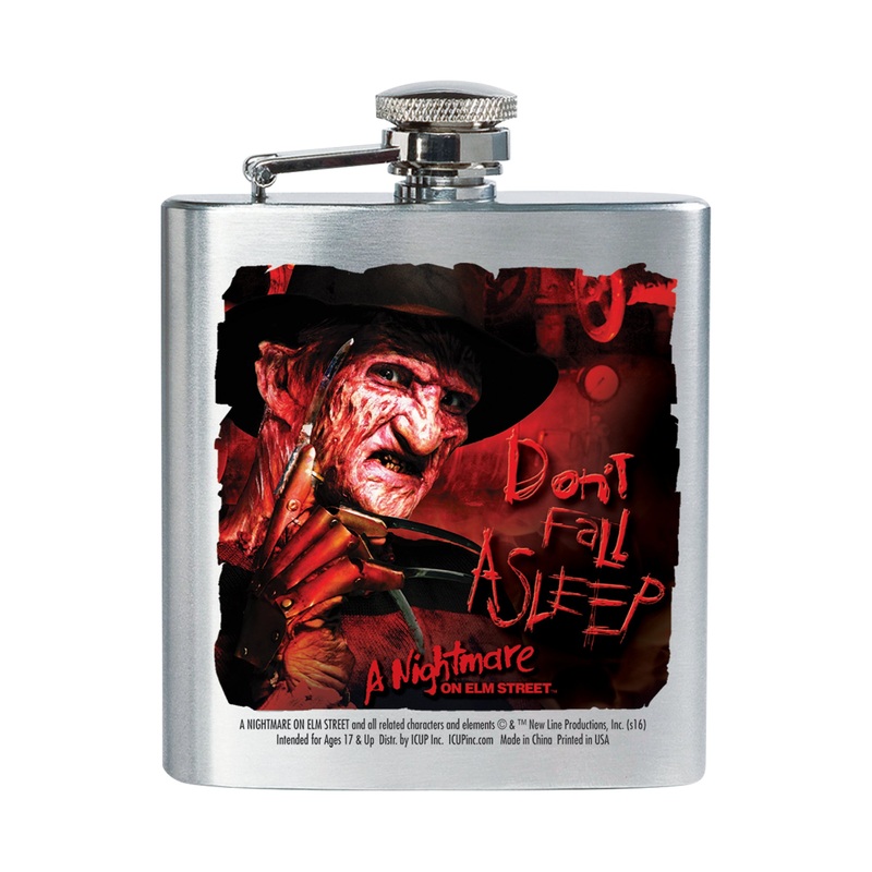 Nightmare on Elm Street Don't Fall Asleep 8oz Stainless Steel Flask