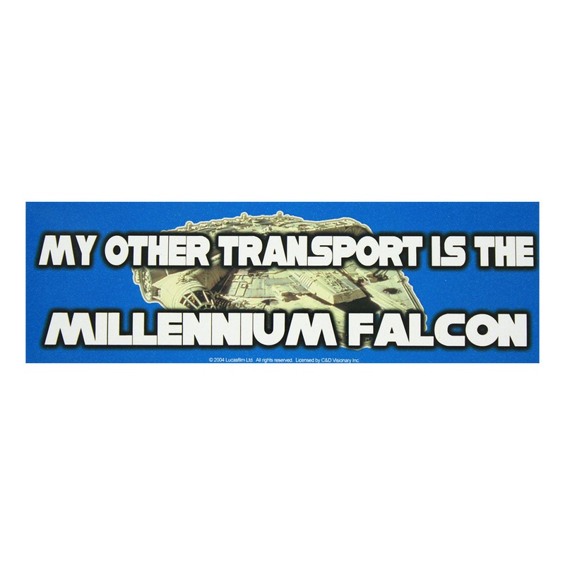 Star Wars My Other Transport is the Millennium Falcon Sticker