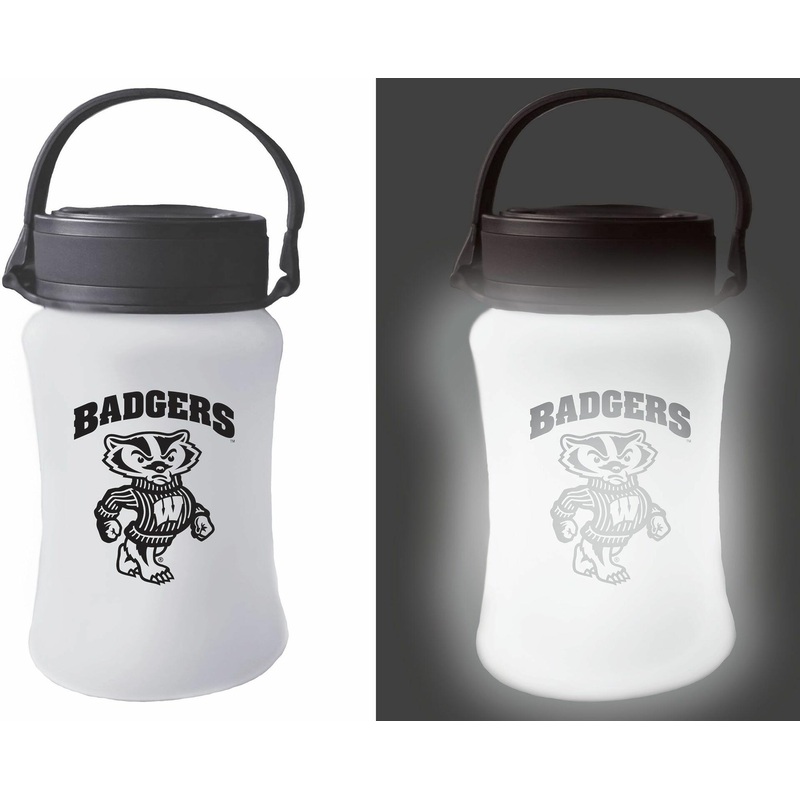 University of Wisconsin Badgers Silicone Solar Lantern