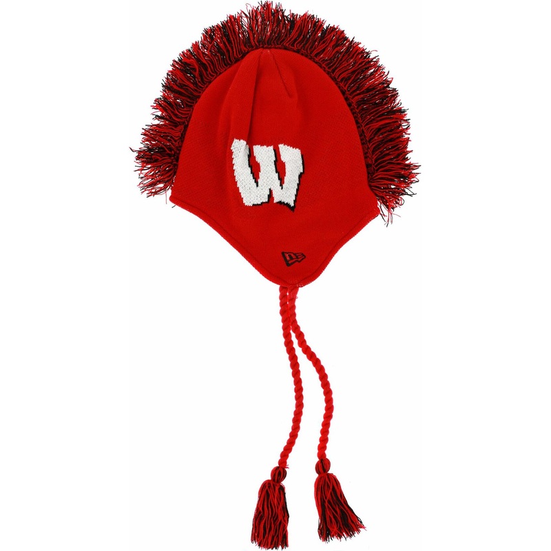 Wisconsin Badgers Mohawk Tasslehawk Knit Cap