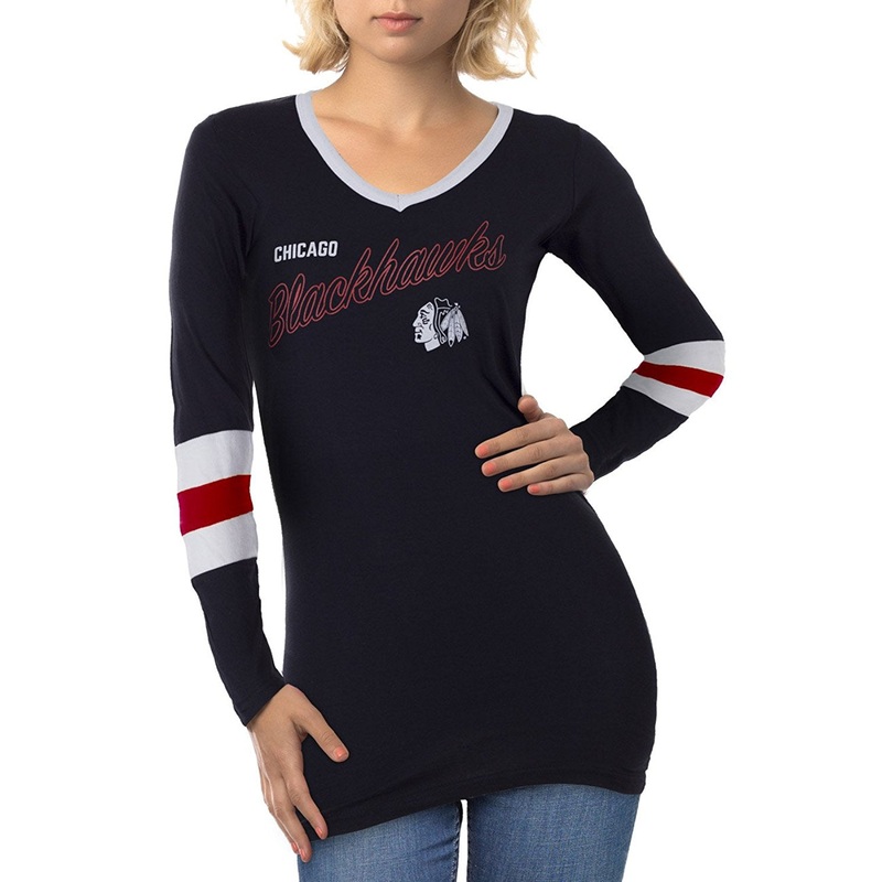 Chicago Blackhawks Ladies' Long Sleeve Cover Up Shirt