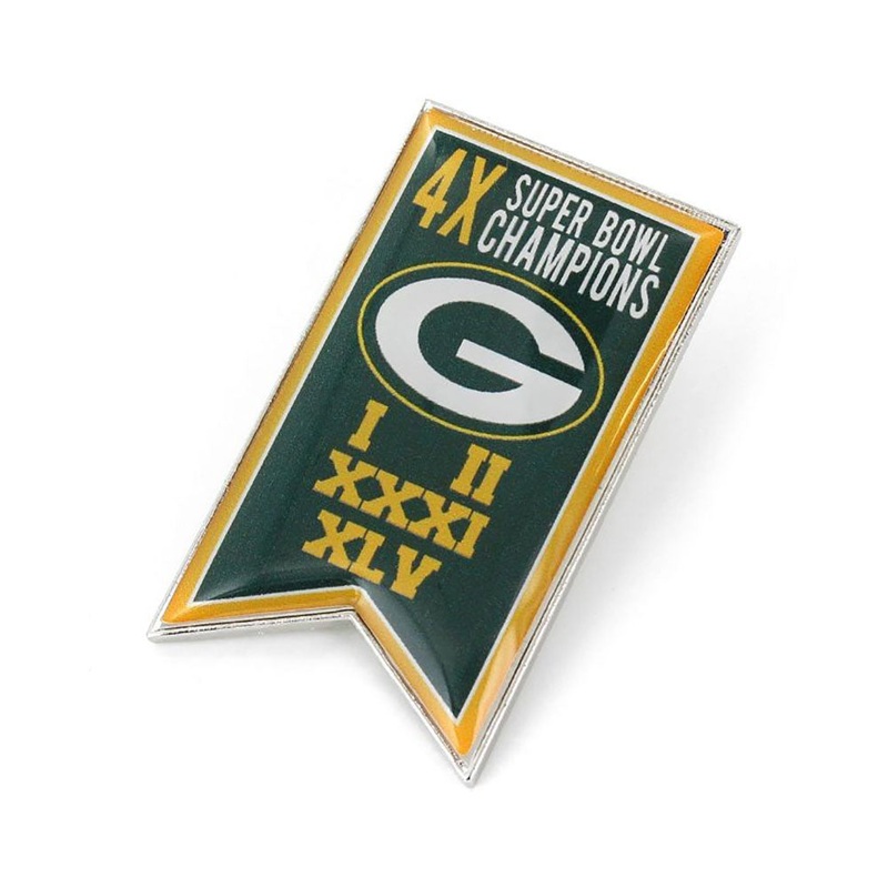Green Bay Packers Championship Banner Pin