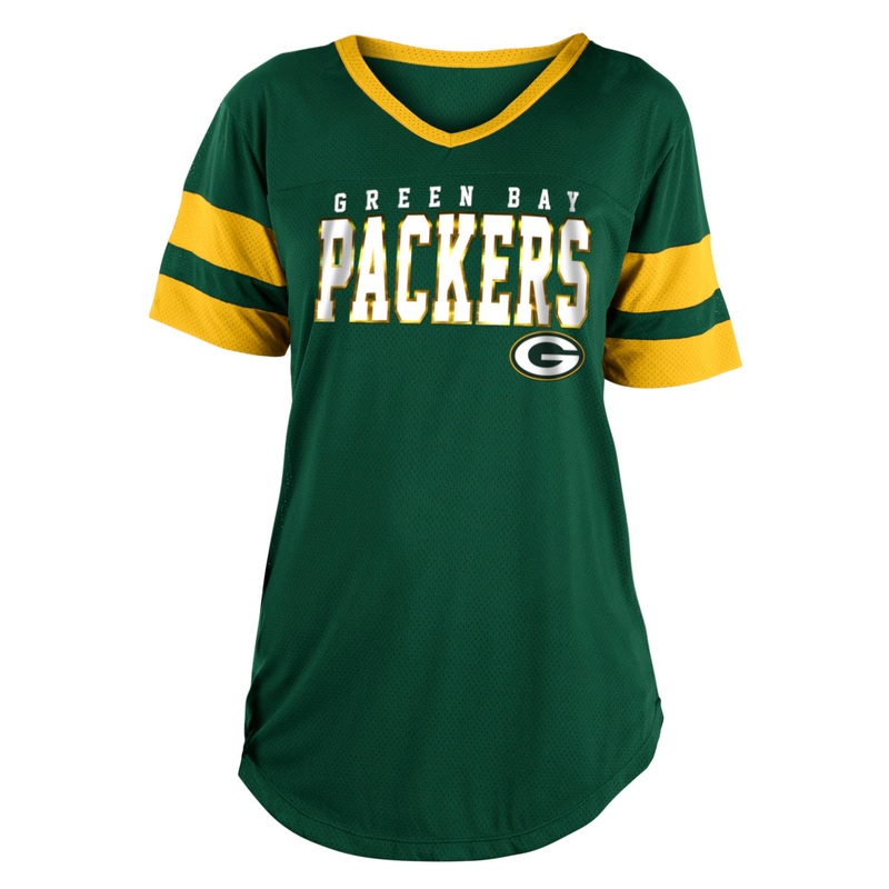 Green Bay Packers Womens Training Camp Mesh Jersey Tee