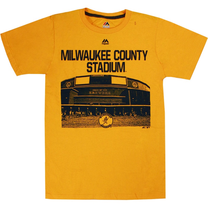 Milwaukee Brewers Prime Time Comeback Men's Yellow Gold Shirt