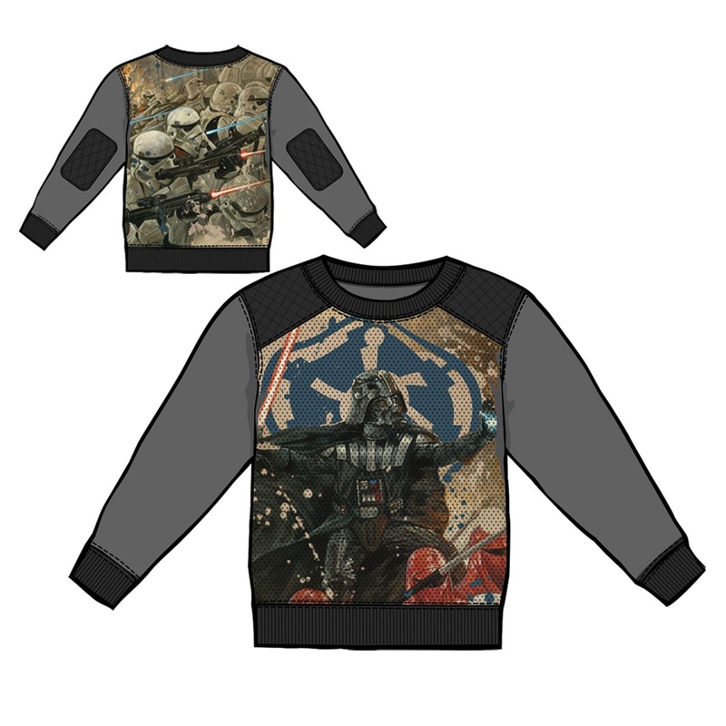 Star Wars Power Lord Men's Sublimated Mesh Crew Neck Sweatshirt