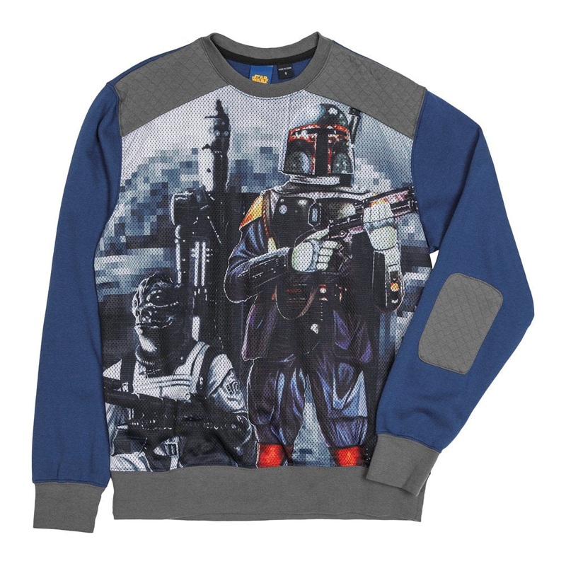 Star Wars Prime Bounty Men's Sublimated Mesh Crew Neck Sweatshirt