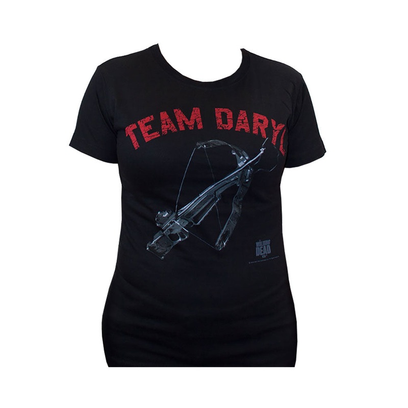 The Walking Dead Team Daryl Crossbow Junior's Black Shirt