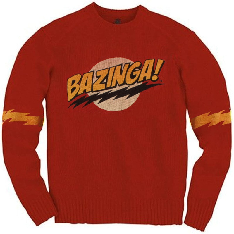 Big Bang Theory Bazinga Knit Sweater