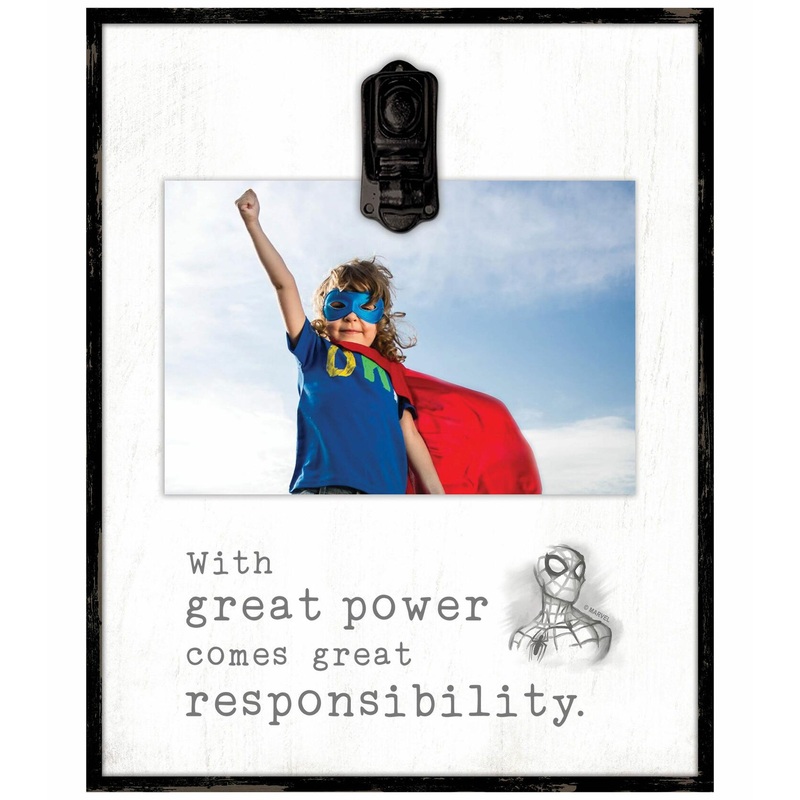 Marvel Comics Spider-Man Great Power Table Topper with Photo Clip