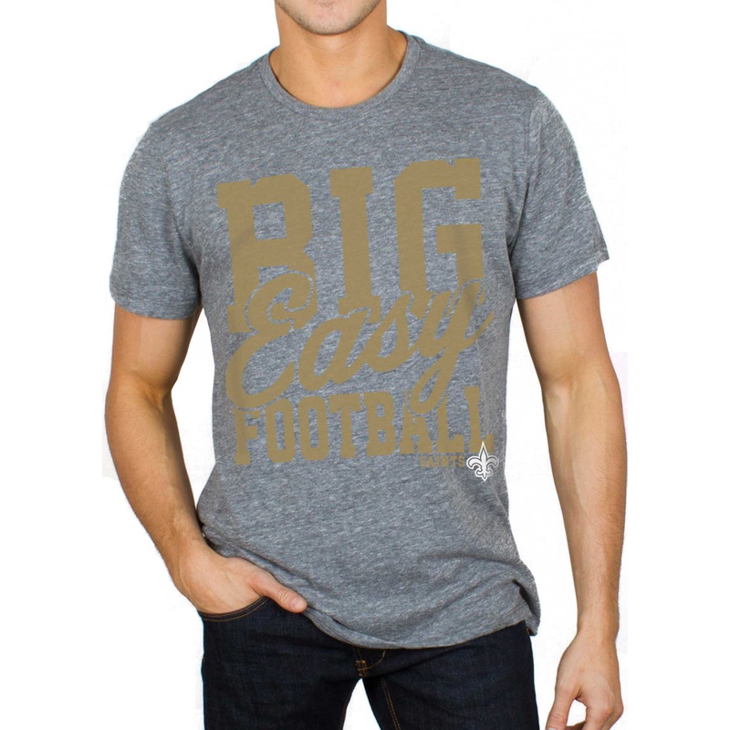 New Orleans Saints Big Easy Football Men's Gray Shirt