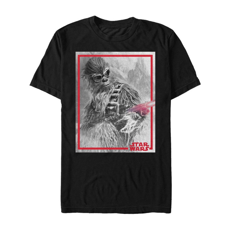 Star Wars Chewbacca Shootin' Chewy Men's Black Shirt